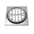 Westbrass Frank Pattern Snap-In Shower Strainer Grill, Square  & Crown D3171-26